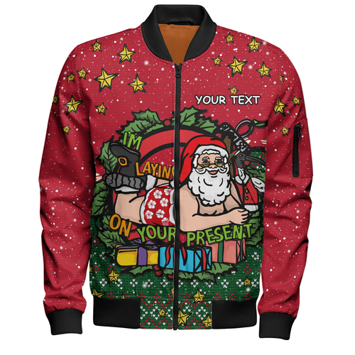 Australia Bomber Jacket Aussie Ugly Christmas Santa Present Australia Bomber Jacket Aussie Ugly Christmas Santa Present