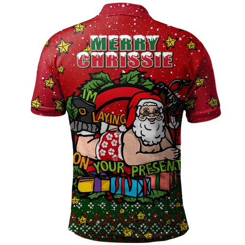 Australia Polo Shirt Aussie Ugly Christmas Santa Present Australia Polo Shirt Aussie Ugly Christmas Santa Present