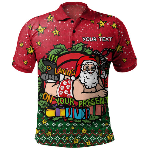 Australia Polo Shirt Aussie Ugly Christmas Santa Present Australia Polo Shirt Aussie Ugly Christmas Santa Present