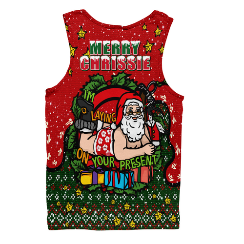 Australia Men Singlet Aussie Ugly Christmas Santa Present Australia Men Singlet Aussie Ugly Christmas Santa Present