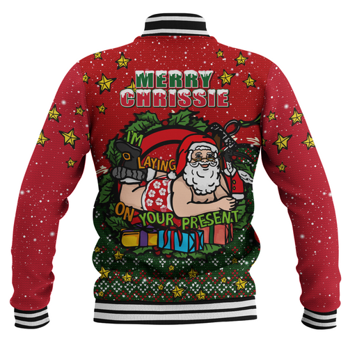 Australia Baseball Jacket Aussie Ugly Christmas Santa Present Australia Baseball Jacket Aussie Ugly Christmas Santa Present