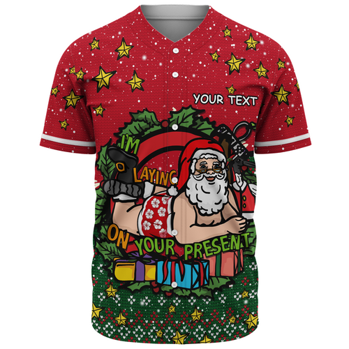 Australia Baseball Shirt Aussie Ugly Christmas Santa Present Australia Baseball Shirt Aussie Ugly Christmas Santa Present