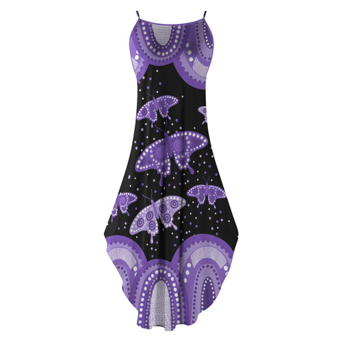 Australia Sleeveless Party Dress Aboriginal Butterflies Art Inspired Australia Sleeveless Party Dress Aboriginal Butterflies Art Inspired
