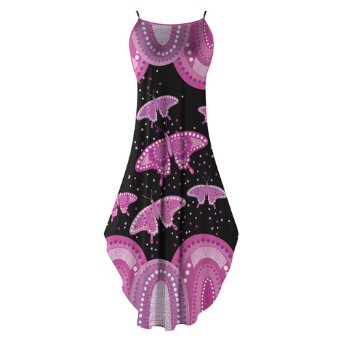 Australia Sleeveless Party Dress Aboriginal Butterflies Art Inspired Australia Sleeveless Party Dress Aboriginal Butterflies Art Inspired