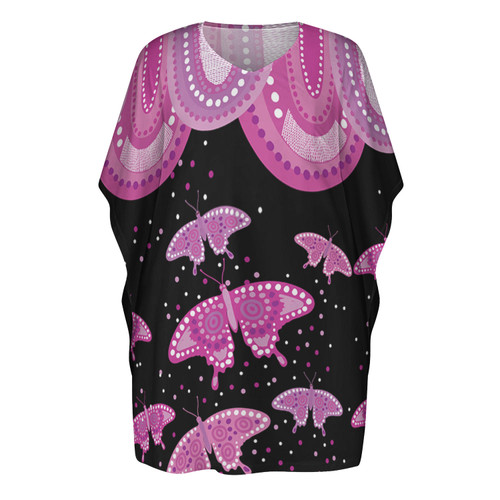 Australia Loose Dress Aboriginal Butterflies Art Inspired