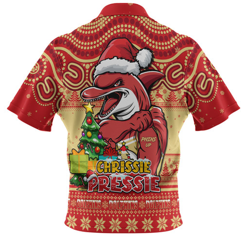 Redcliffe Dolphins Hawaiian Shirt Aussie Ugly Christmas For Die Hard Fan Supporters Redcliffe Dolphins Hawaiian Shirt Aussie Ugly Christmas For Die Hard Fan Supporters