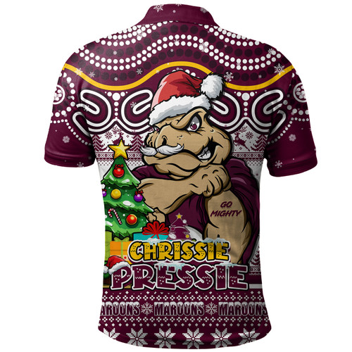 Queensland Maroons Polo Shirt Aussie Ugly Christmas For Die Hard Fan Supporters Queensland Maroons Polo Shirt Aussie Ugly Christmas For Die Hard Fan Supporters