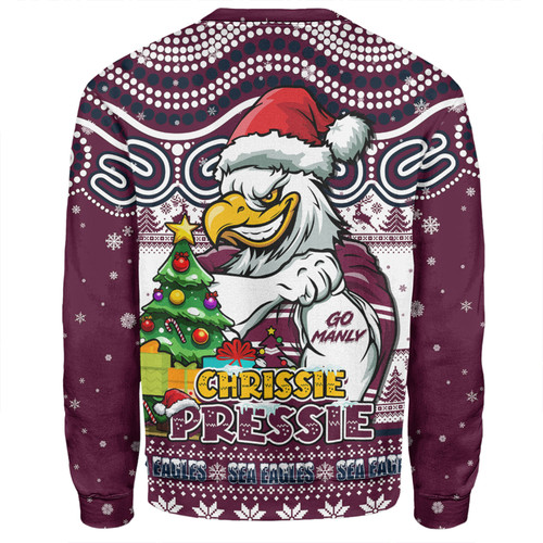 Manly Warringah Sea Eagles Sweatshirt Aussie Ugly Christmas For Die Hard Fan Supporters Manly Warringah Sea Eagles Sweatshirt Aussie Ugly Christmas For Die Hard Fan Supporters