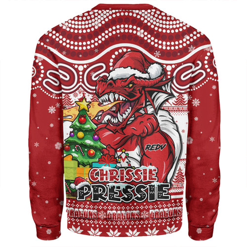St. George Illawarra Dragons Sweatshirt Aussie Ugly Christmas For Die Hard Fan Supporters