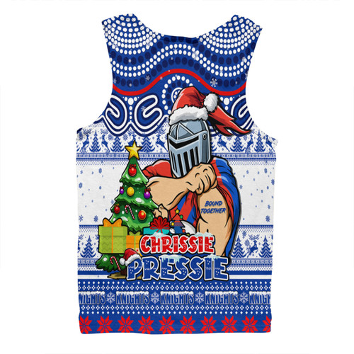 Newcastle Knights Men Singlet Aussie Ugly Christmas For Die Hard Fan Supporters Newcastle Knights Men Singlet Aussie Ugly Christmas For Die Hard Fan Supporters