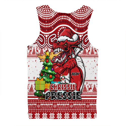 St. George Illawarra Dragons Men Singlet Aussie Ugly Christmas For Die Hard Fan Supporters