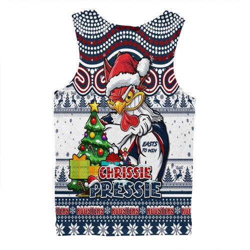 Sydney Roosters Men Singlet Aussie Ugly Christmas For Die Hard Fan Supporters Sydney Roosters Men Singlet Aussie Ugly Christmas For Die Hard Fan Supporters