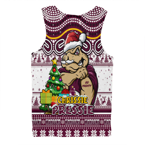 Queensland Maroons Men Singlet Aussie Ugly Christmas For Die Hard Fan Supporters Queensland Maroons Men Singlet Aussie Ugly Christmas For Die Hard Fan Supporters