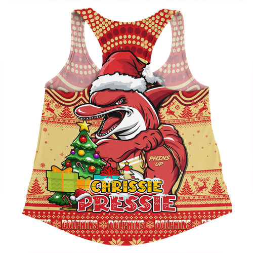 Redcliffe Dolphins Women Racerback Singlet Aussie Ugly Christmas For Die Hard Fan Supporters Redcliffe Dolphins Women Racerback Singlet Aussie Ugly Christmas For Die Hard Fan Supporters