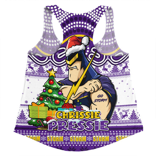 Melbourne Storm Women Racerback Singlet Aussie Ugly Christmas For Die Hard Fan Supporters