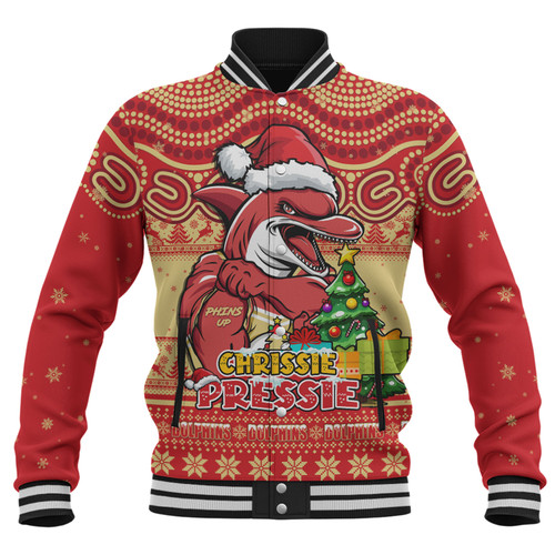 Redcliffe Dolphins Baseball Jacket Aussie Ugly Christmas For Die Hard Fan Supporters