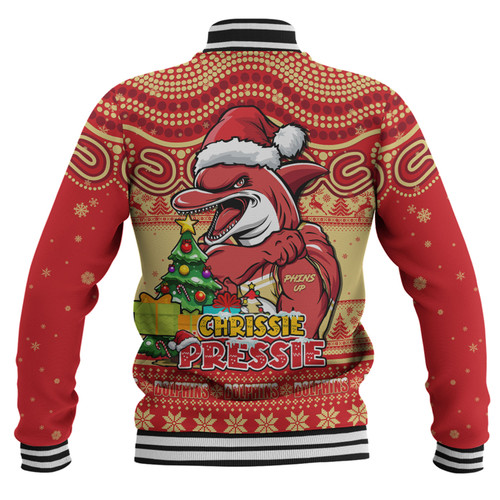 Redcliffe Dolphins Baseball Jacket Aussie Ugly Christmas For Die Hard Fan Supporters Redcliffe Dolphins Baseball Jacket Aussie Ugly Christmas For Die Hard Fan Supporters
