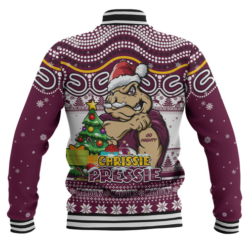 Queensland Maroons Baseball Jacket Aussie Ugly Christmas For Die Hard Fan Supporters Queensland Maroons Baseball Jacket Aussie Ugly Christmas For Die Hard Fan Supporters