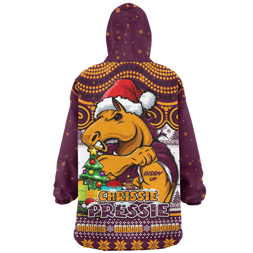 Brisbane Broncos Snug Hoodie Aussie Ugly Christmas For Die Hard Fan Supporters