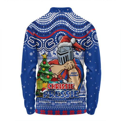 Newcastle Knights Long Sleeve Polo Shirt Aussie Ugly Christmas For Die Hard Fan Supporters Newcastle Knights Long Sleeve Polo Shirt Aussie Ugly Christmas For Die Hard Fan Supporters