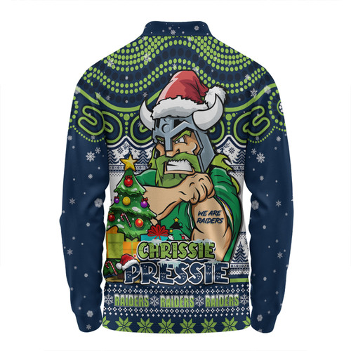 Canberra Raiders Long Sleeve Polo Shirt Aussie Ugly Christmas For Die Hard Fan Supporters Canberra Raiders Long Sleeve Polo Shirt Aussie Ugly Christmas For Die Hard Fan Supporters
