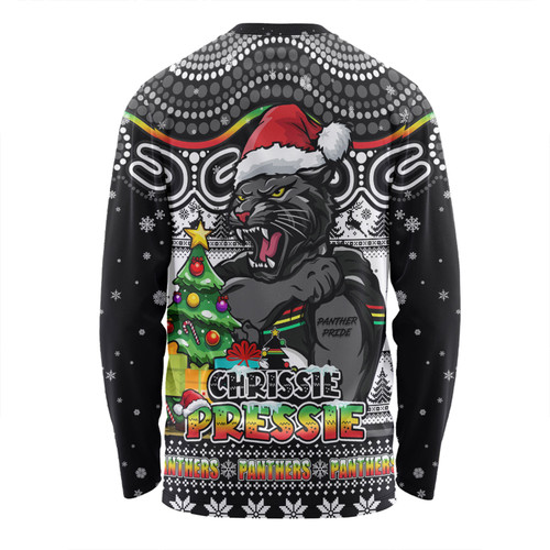 Penrith Panthers Long Sleeve T-shirt Aussie Ugly Christmas For Die Hard Fan Supporters