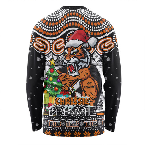 Wests Tigers Long Sleeve T-shirt Aussie Ugly Christmas For Die Hard Fan Supporters Wests Tigers Long Sleeve T-shirt Aussie Ugly Christmas For Die Hard Fan Supporters