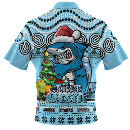 Cronulla-Sutherland Sharks Zip Polo Shirt Aussie Ugly Christmas For Die Hard Fan Supporters Cronulla-Sutherland Sharks Zip Polo Shirt Aussie Ugly Christmas For Die Hard Fan Supporters