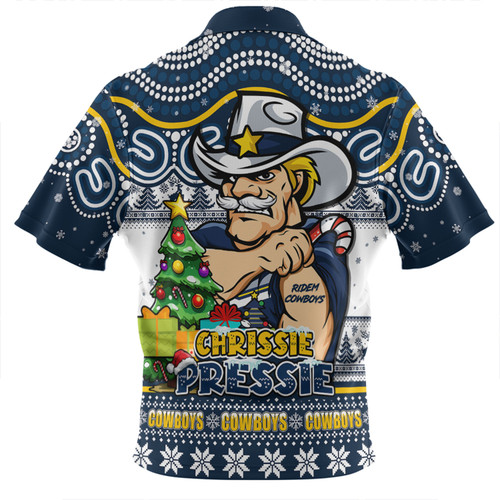 North Queensland Cowboys Zip Polo Shirt Aussie Ugly Christmas For Die Hard Fan Supporters