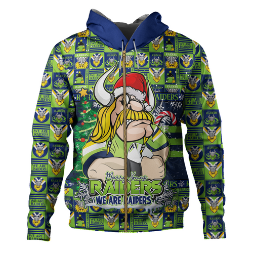 Canberra Raiders Hoodie Merry Ugly Christmas Comic Style Canberra Raiders Hoodie Merry Ugly Christmas Comic Style