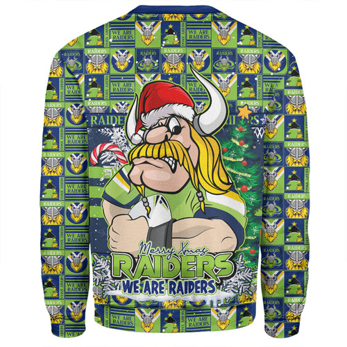 Canberra Raiders Sweatshirt Merry Ugly Christmas Comic Style Canberra Raiders Sweatshirt Merry Ugly Christmas Comic Style