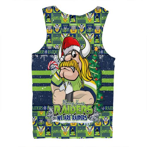 Canberra Raiders Men Singlet Merry Ugly Christmas Comic Style Canberra Raiders Men Singlet Merry Ugly Christmas Comic Style
