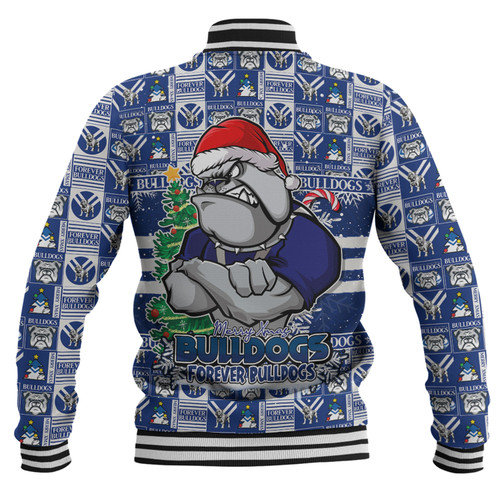 Canterbury-Bankstown Bulldogs Baseball Jacket Merry Ugly Christmas Comic Style Canterbury-Bankstown Bulldogs Baseball Jacket Merry Ugly Christmas Comic Style