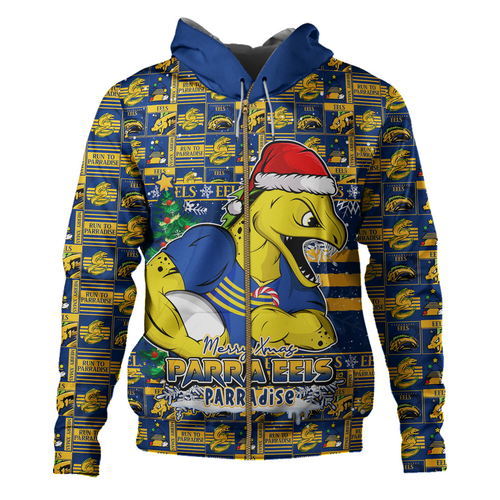 Parramatta Eels Hoodie Merry Ugly Christmas Comic Style Parramatta Eels Hoodie Merry Ugly Christmas Comic Style