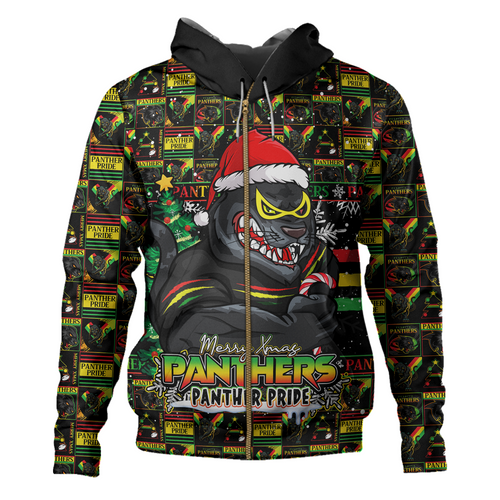 Penrith Panthers Hoodie Merry Ugly Christmas Comic Style Penrith Panthers Hoodie Merry Ugly Christmas Comic Style