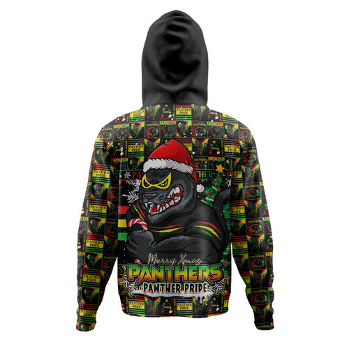 Penrith Panthers Hoodie Merry Ugly Christmas Comic Style Penrith Panthers Hoodie Merry Ugly Christmas Comic Style
