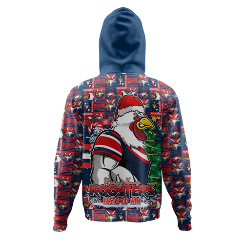 Sydney Roosters Hoodie Merry Ugly Christmas Comic Style Sydney Roosters Hoodie Merry Ugly Christmas Comic Style