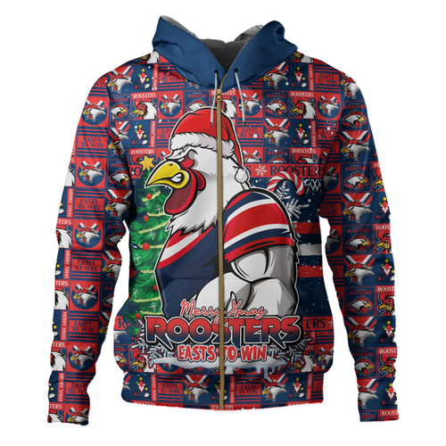 Sydney Roosters Hoodie Merry Ugly Christmas Comic Style Sydney Roosters Hoodie Merry Ugly Christmas Comic Style
