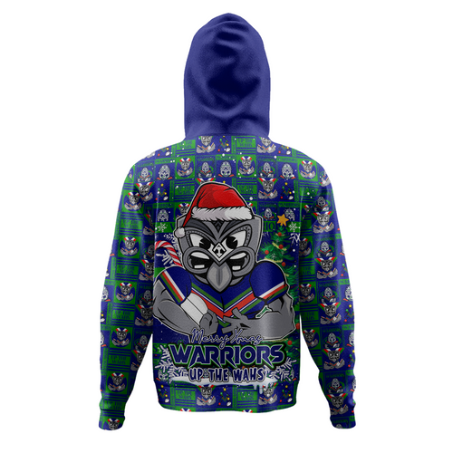 New Zealand Warriors Hoodie Merry Ugly Christmas Comic Style New Zealand Warriors Hoodie Merry Ugly Christmas Comic Style