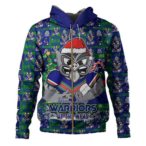 New Zealand Warriors Hoodie Merry Ugly Christmas Comic Style New Zealand Warriors Hoodie Merry Ugly Christmas Comic Style
