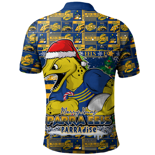 Parramatta Eels Polo Shirt Merry Ugly Christmas Comic Style Parramatta Eels Polo Shirt Merry Ugly Christmas Comic Style