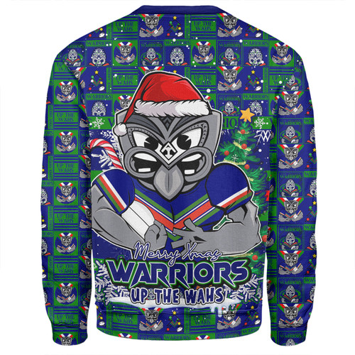 New Zealand Warriors Sweatshirt Merry Ugly Christmas Comic Style New Zealand Warriors Sweatshirt Merry Ugly Christmas Comic Style