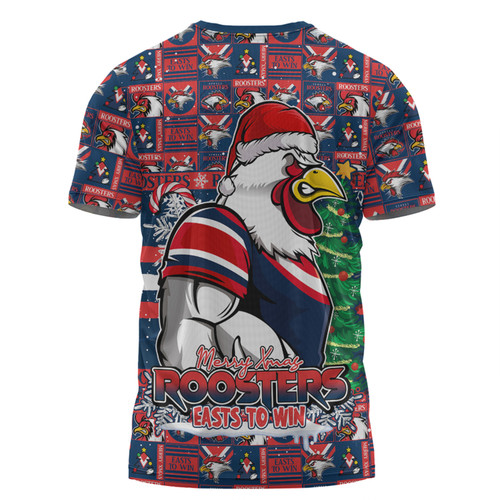 Sydney Roosters T-Shirt Merry Ugly Christmas Comic Style Sydney Roosters T-Shirt Merry Ugly Christmas Comic Style