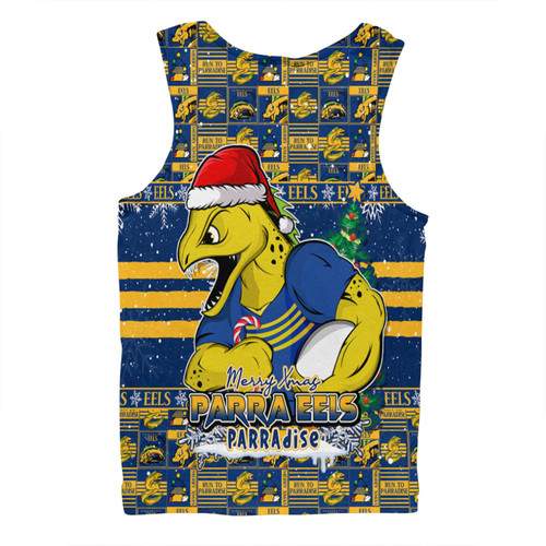 Parramatta Eels Men Singlet Merry Ugly Christmas Comic Style Parramatta Eels Men Singlet Merry Ugly Christmas Comic Style