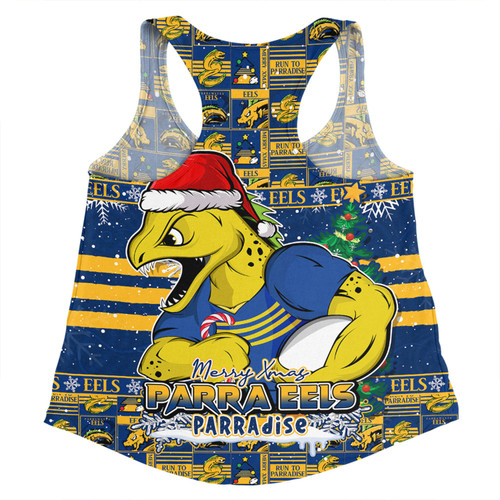 Parramatta Eels Women Racerback Singlet Merry Ugly Christmas Comic Style Parramatta Eels Women Racerback Singlet Merry Ugly Christmas Comic Style