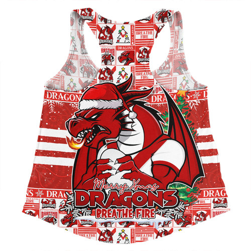 St. George Illawarra Dragons Women Racerback Singlet Merry Ugly Christmas Comic Style St. George Illawarra Dragons Women Racerback Singlet Merry Ugly Christmas Comic Style