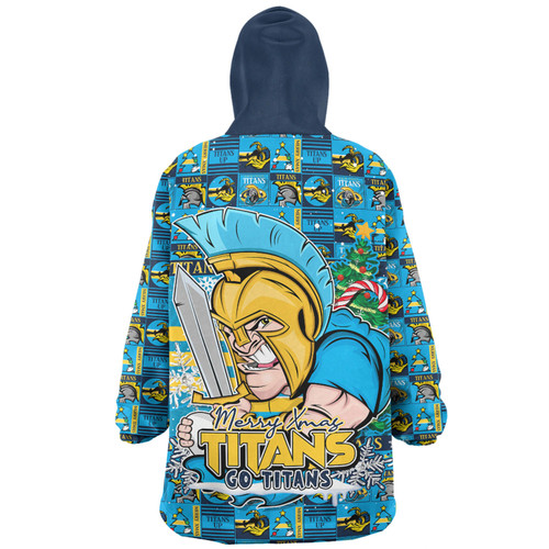 Gold Coast Titans Snug Hoodie Merry Ugly Christmas Comic Style Gold Coast Titans Snug Hoodie Merry Ugly Christmas Comic Style