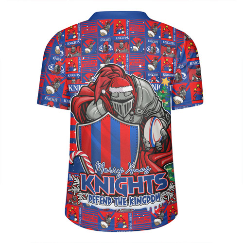 Newcastle Knights Rugby Jersey Merry Ugly Christmas Comic Style Newcastle Knights Rugby Jersey Merry Ugly Christmas Comic Style