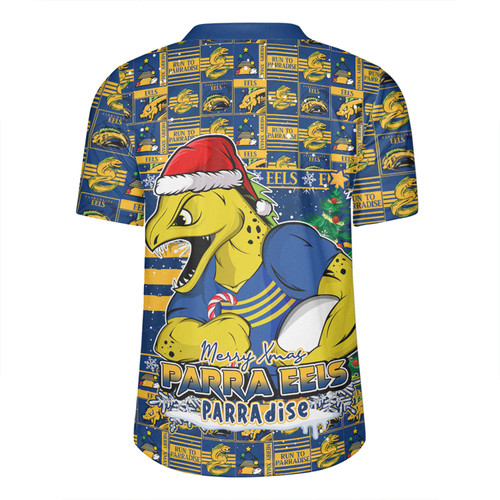 Parramatta Eels Rugby Jersey Merry Ugly Christmas Comic Style Parramatta Eels Rugby Jersey Merry Ugly Christmas Comic Style
