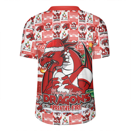 St. George Illawarra Dragons Rugby Jersey Merry Ugly Christmas Comic Style St. George Illawarra Dragons Rugby Jersey Merry Ugly Christmas Comic Style